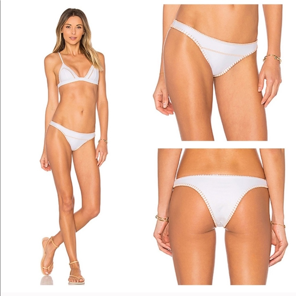 Revolve Ellejay Daniela White Bikini